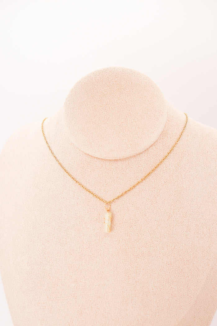 Pendant | Mini Jade Pillars "Plum Blossoms-5