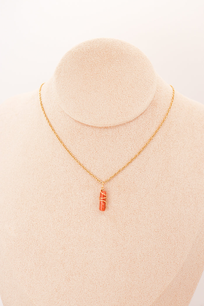 Pendant | Mini Jade Pillars "Plum Blossoms-6