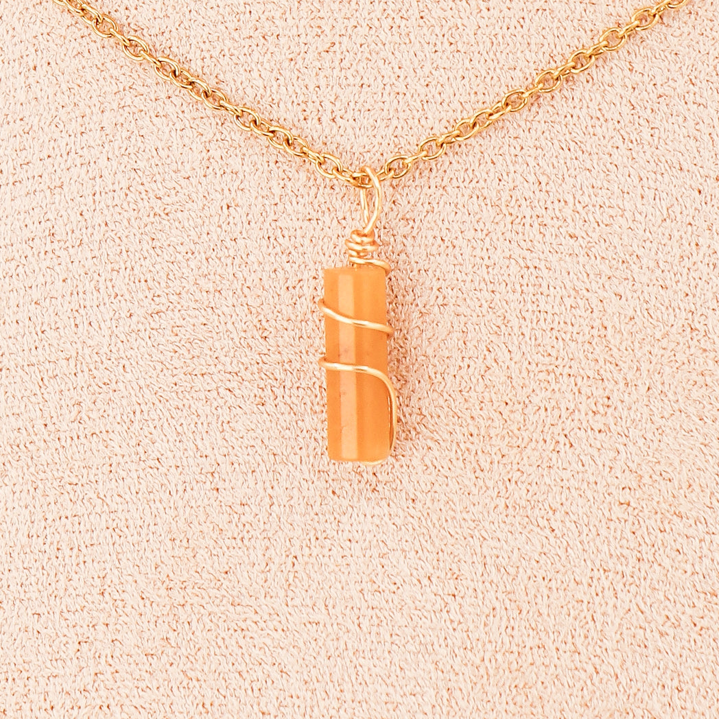 Pendant | Mini Jade Pillars "Plum Blossoms-3