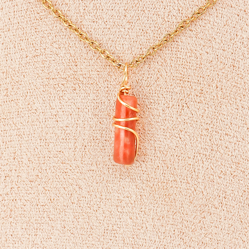 Pendant | Mini Jade Pillars "Plum Blossoms-0