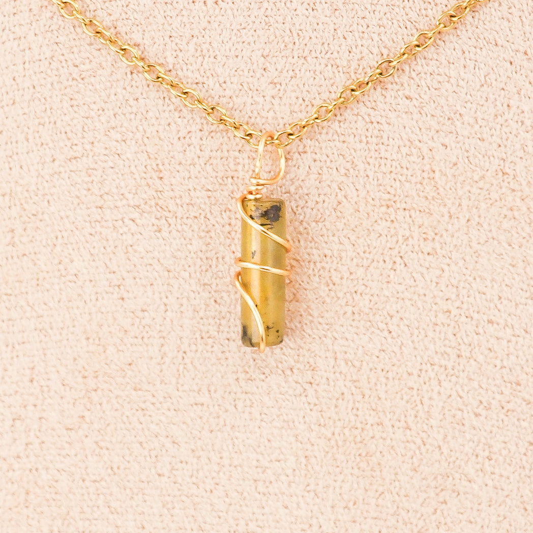 Pendant | Mini Jade Pillars "Plum Blossoms-4