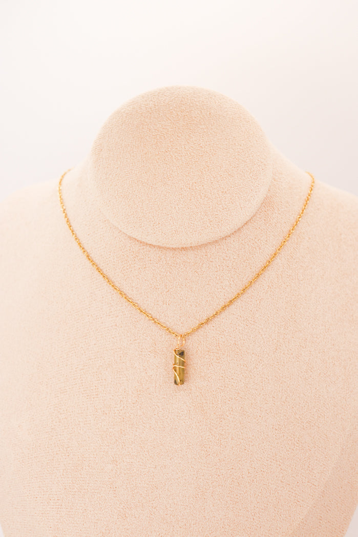 Pendant | Mini Jade Pillars "Plum Blossoms-7