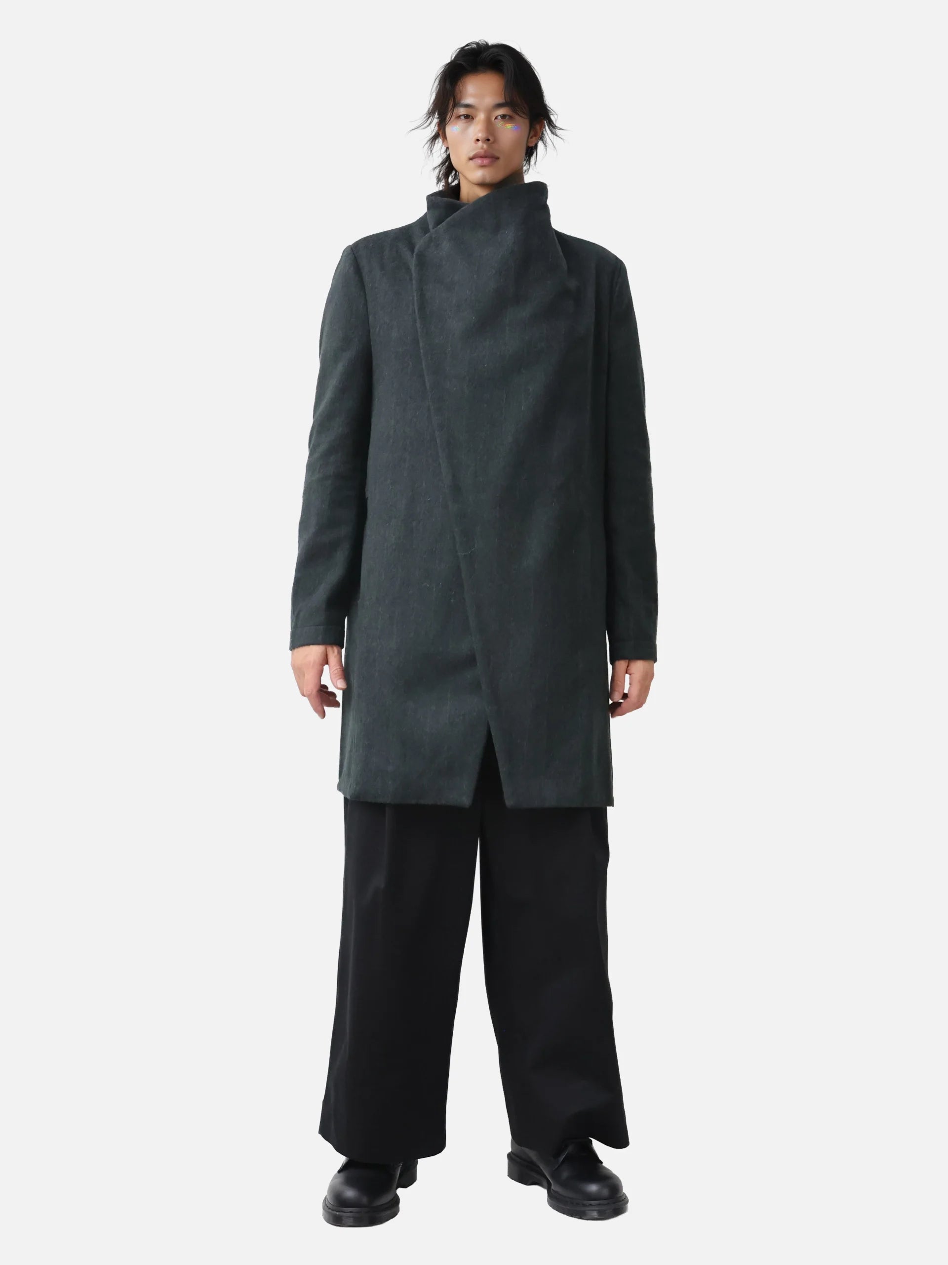 Koto Heavy Coat - Heather Green-0